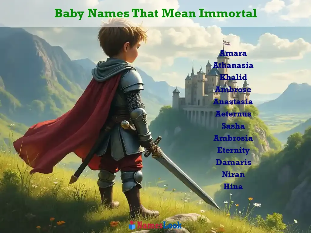 Baby Names That Mean Immortal - 165 Strong Names