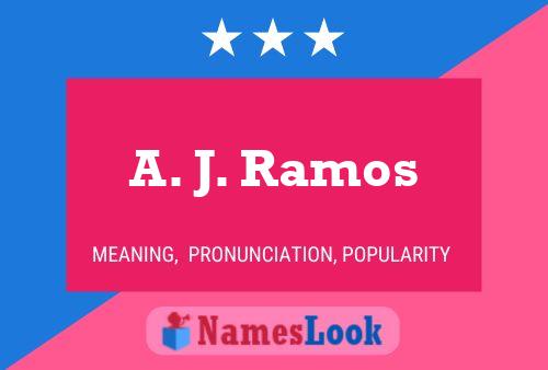 A. J. Ramos Name Poster