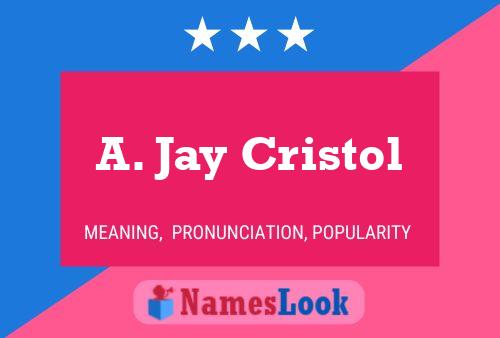 A. Jay Cristol Name Poster