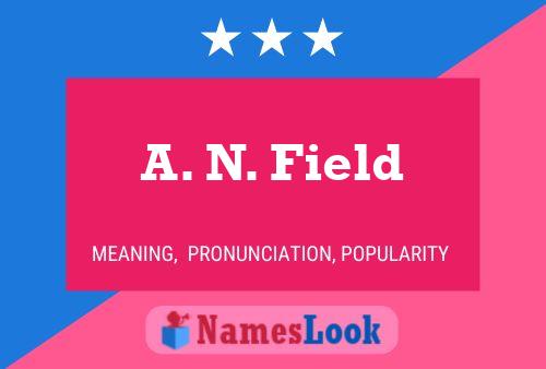 A. N. Field Name Poster