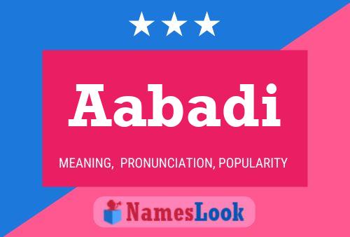 Aabadi Name Poster