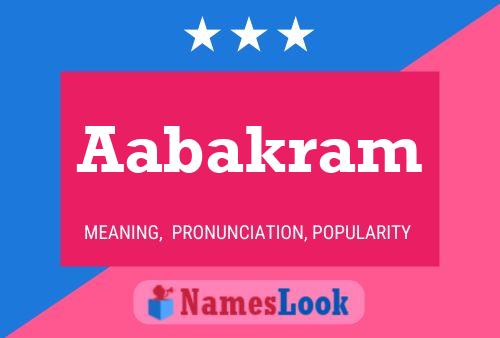 Aabakram Name Poster