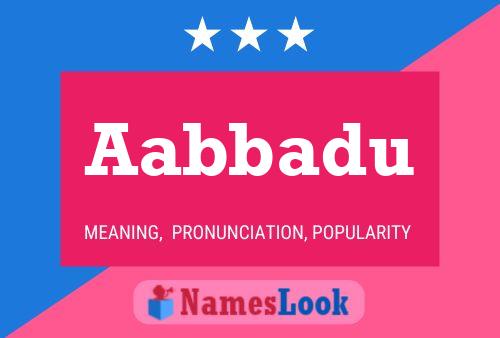 Aabbadu Name Poster