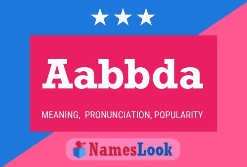 Aabbda Name Poster