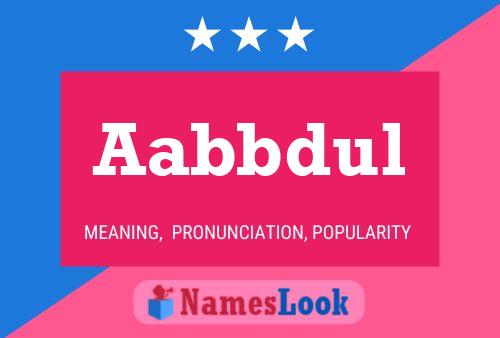 Aabbdul Name Poster