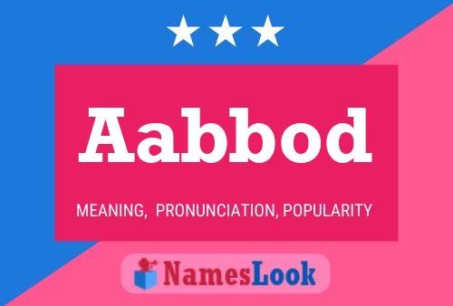 Aabbod Name Poster