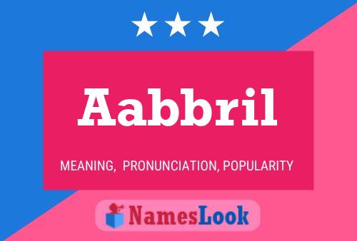 Aabbril Name Poster