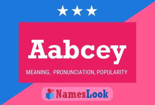 Aabcey Name Poster