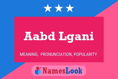 Aabd Lgani Name Poster