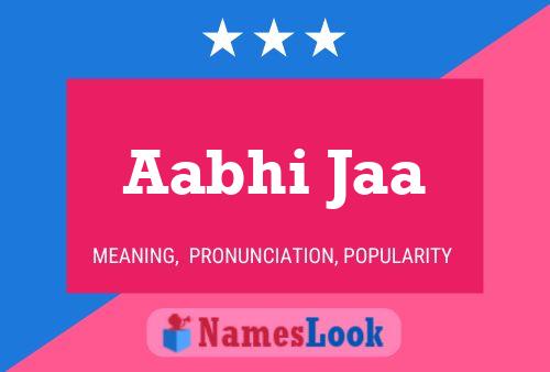 Aabhi Jaa Name Poster