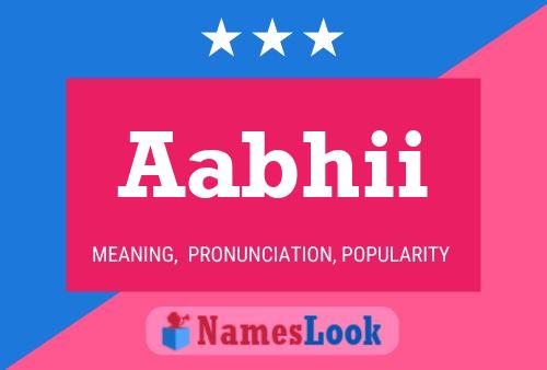 Aabhii Name Poster