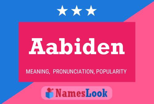 Aabiden Name Poster