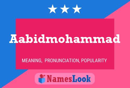 Aabidmohammad Name Poster