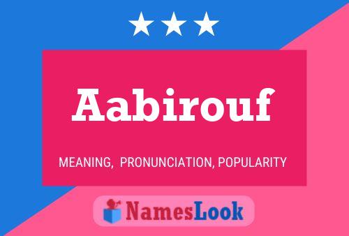 Aabirouf Name Poster