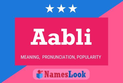 Aabli Name Poster