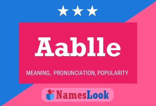 Aablle Name Poster