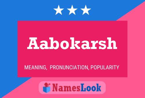 Aabokarsh Name Poster