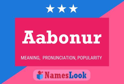 Aabonur Name Poster