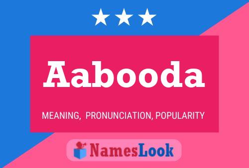 Aabooda Name Poster