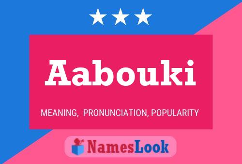 Aabouki Name Poster