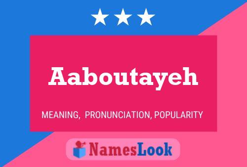 Aaboutayeh Name Poster