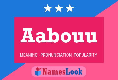 Aabouu Name Poster