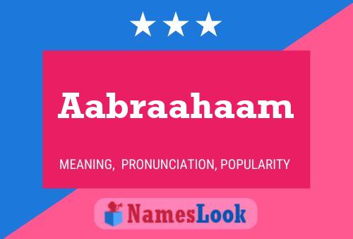 Aabraahaam Name Poster