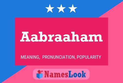 Aabraaham Name Poster