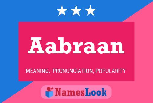 Aabraan Name Poster