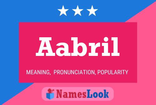 Aabril Name Poster