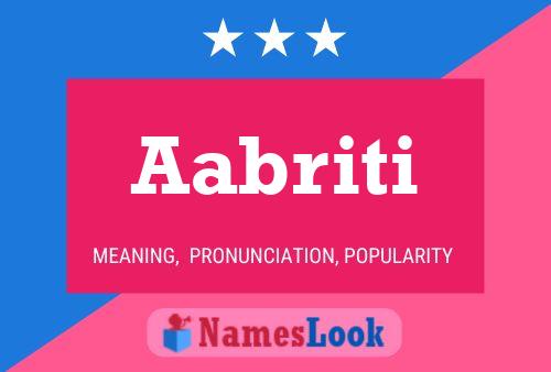 Aabriti Name Poster