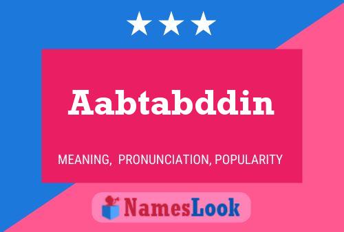 Aabtabddin Name Poster