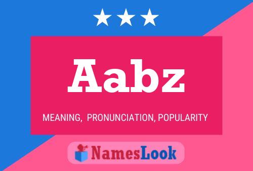 Aabz Name Poster