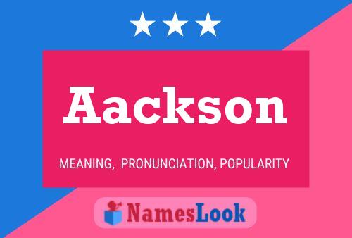 Aackson Name Poster