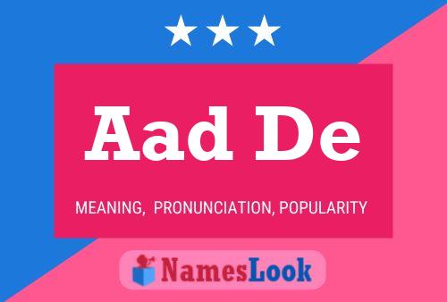 Aad De Name Poster