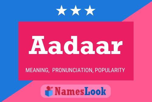 Aadaar Name Poster