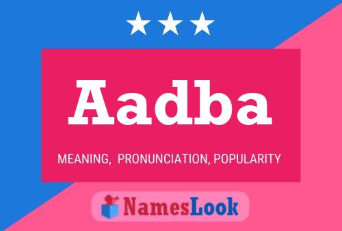 Aadba Name Poster