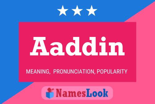 Aaddin Name Poster