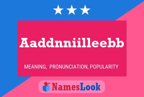 Aaddnniilleebb Name Poster