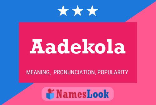 Aadekola Name Poster