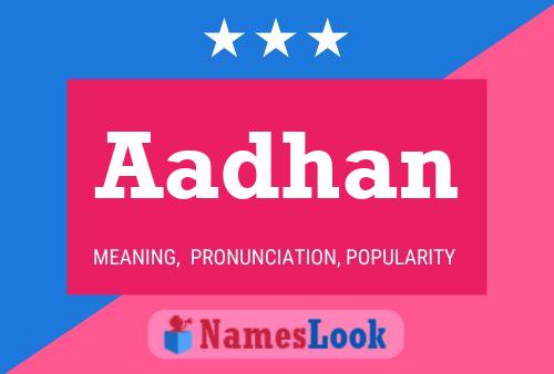 Aadhan Name Poster