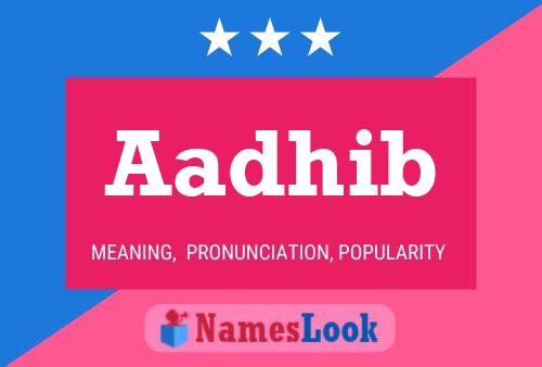 Aadhib Name Poster