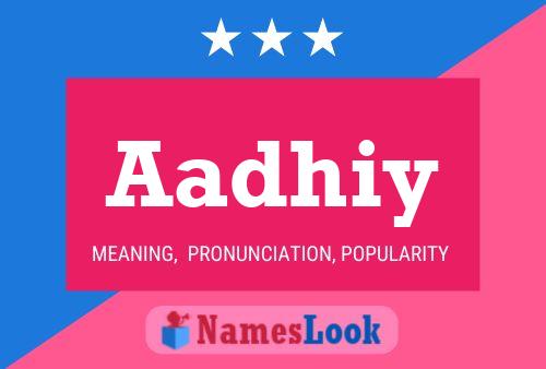 Aadhiy Name Poster