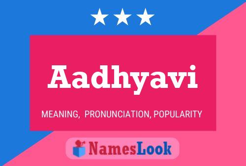 Aadhyavi Name Poster