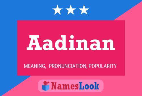 Aadinan Name Poster