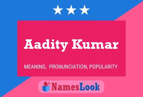 Aadity Kumar Name Poster