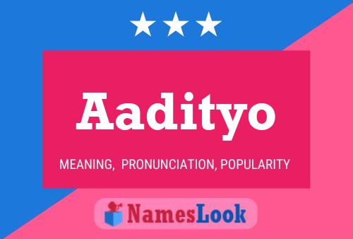 Aadityo Name Poster