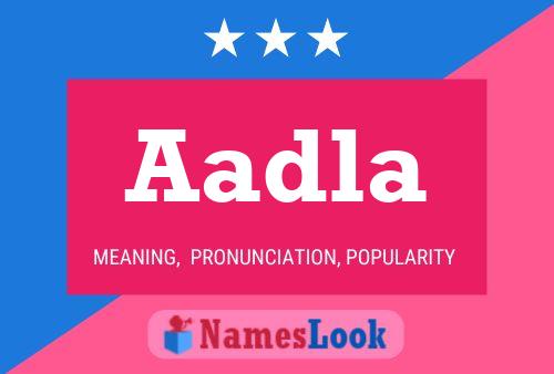 Aadla Name Poster