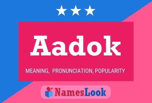 Aadok Name Poster