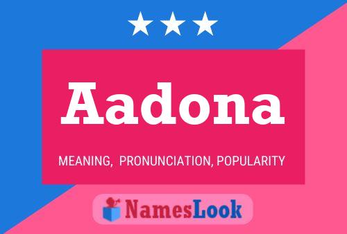 Aadona Name Poster